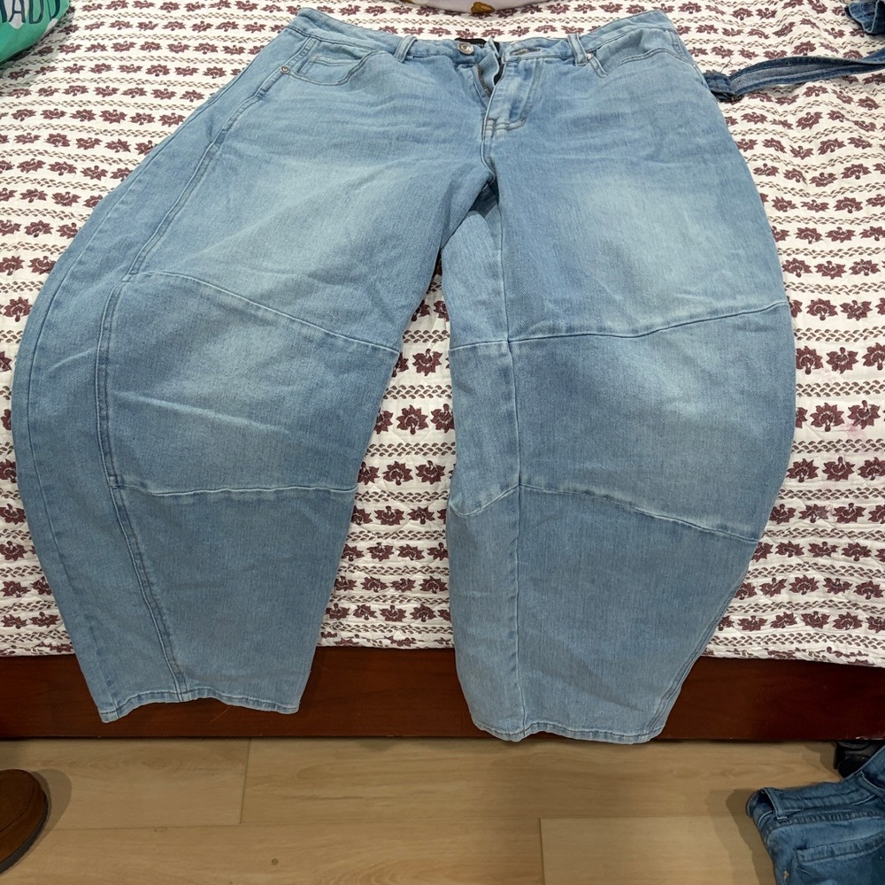 BCBGeneration Light Blue Wide Leg Jeans